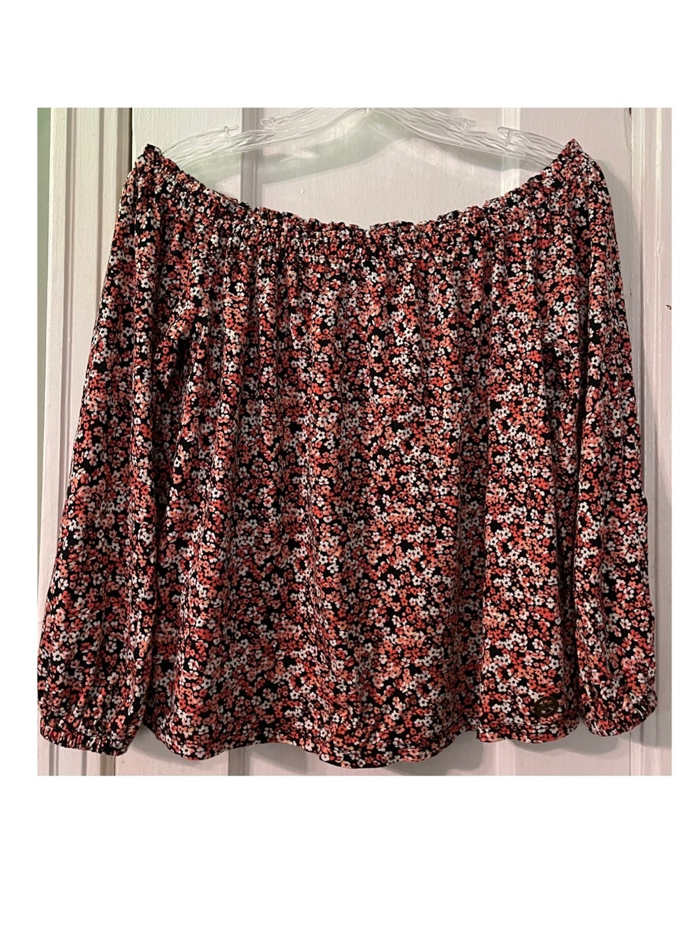 MICHAEL Michael Kors Floral Off Shoulder Peasant Blouse